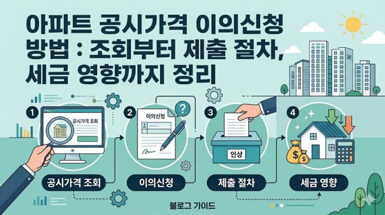아파트 공시가격 이의신청 방법: 조회부터 제출 절차, 세금 영향까지 정리