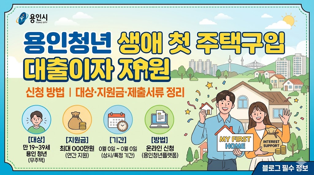 용인청년생애첫주택구입이자이미지